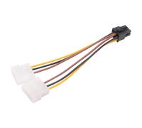 Adattatore cavo di alimentazione per scheda grafica PCI-E da 2 connettori Molex 4-pin IDE a connettore PCI-E da 6-pin