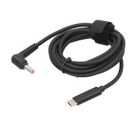 Adattatore cavo di ricarica USB C per laptop HP, convertitore Smart Blue Tip con spina CC da 4,5 mm, supporta la ricarica rapida e una connessione