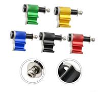 Adattatore Cavo Freno 5pz Lega Alluminio MTB Adattatore Cavo | Lega alluminio robusta, viti , installazione rapida, 5 , ideale per MTB e corsa(green)