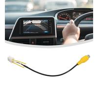 Adattatore cavo per fotocamera per vista posteriore giallo + nero per rca per