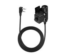 Adattatore Cavo per Walkie Talkie 2 pin per Cuffie Interfono Walkie Talkie Accessori Esterni Adattatore per Cavo PTT per Auricolare Z-Tactical