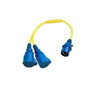 Adattatore cavo splitter 16A 250V CEE maschio a 2x CEE giunto sdoppiatore Vic...