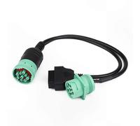 Adattatore cavo splitter a Y da OBD2 a J1939 a 9 pin, compatibile con camion dotati di connettore maschio-femmina a 16 pin.