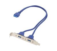 Adattatore CC-USB3-RECEPTACLE IDE 20pin femmina, presa USB A x2 0,45m Cablexp...
