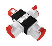 Adattatore CEE 3x32A /400V distributore di corrente da costruzione ROP 3253 6383