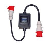 ADATTATORE CEE WALTHER 64Z0102 - 400V, 32A ingresso, 16A uscita, Interruttore automatico, IP44, Dimensioni