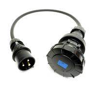Adattatore CEEform Commando Nero Da 32A A 63A (3x6mm)