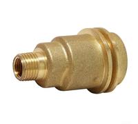Adattatore cilindro propano in ottone massiccio con per QCC1/Tipo 1 e ingresso POL femmina a 1/4" maschio NPT uscita per apparecchi a gas Nord
