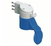 GW64208 Gewiss Adattatore Da Civile a Industriale IP44 - Spina 2P+T 16A 250V ac S17 50/60HZ - Presa 2P+T 16A 230V ac