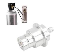 Adattatore CO2 in Lega di Alluminio 8 Mm Connettore Adattatore DUO e TERRA Tipo Soda Maker(D'argento)