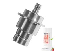 Adattatore Co2 per acqua gassata, adattatore Co2, connettore per tanica per acqua frizzante, accessorio per bevande, uso commerciale, quotidiano, campeggio, viaggi, raduni all'aperto, auto, donne
