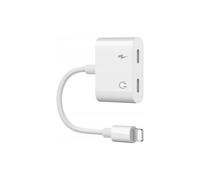 Adattatore CO2CONTACT 2X Cavo splitter Lightning compatibile con iPhone 12 13 14 Pro
