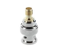 Adattatore coassiale da connettore BNC maschio a connettore SMA femmina.