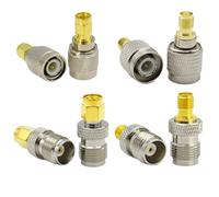 Adattatore coassiale TNC a SMA maschio/femmina, connettore coassiale, prese jack in rame, convertitore dritto da 50ohm (Type1,4PCS)