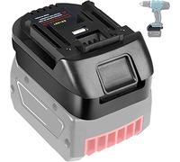Adattatore compatibile per batteria al litio Bosch GBA 18 V, compatibile con utensili elettrici MAKITA 18 V, converte per batteria Bosch GBA 18 V a MAKITA