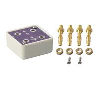 Adattatore compatto a 4 fili per cortocircuito DMM con ingressi a banana placcati oro e ponte PCB a bassa resistenza per la valutazione dell'offset dello strumento (C)