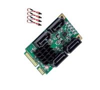 Adattatore compatto PCIe SATA3.0 con 2/4 porte per migliorare le capacità di archiviazione dei sistemi Adattatore PCIe velocità di trasmissione 6Gbps