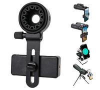Adattatore compatto per digiscoping, supporto universale per smartphone con telescopio per una fotografia senza interruzioni.