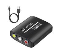 Adattatore Composito da AV RCA A Compatibile con 1080P, Convertitore Audio/Video da AV A HD con Cavo USB per N64 HD TV VHS VCR.