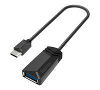 Hama Adattatore OTG USB C - USB A 3.2 gnaizdo per trasferimento di dati digitali, segnali e alimentazione (5 Gbit/s, fili in rame) nero