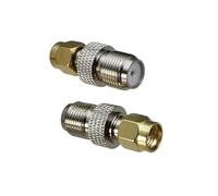 Adattatore connettore 2 pezzi F TV Jack femmina a spina maschio SMA Convertitore coassiale RF dritto