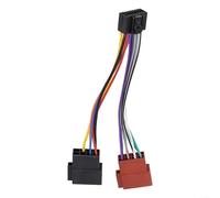 Adattatore connettore cablaggio 16 pin a ISO per radio stereo Kenwood con alloggiamento in plastica e facile installazione per alcuni modelli di cruscotto sistema audio parte di ricambio