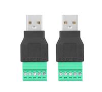 Adattatore connettore di tipo pluggable per porte USB 2.0A maschio/femmina, bullone, vite, schermatura, blocco terminali, adattatore per estendere la