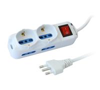 Adattatore/connettore - Elettrico - Multipresa 4 Posti Italiana Bipasso / 2 S...