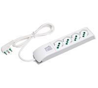 Adattatore/connettore - Elettrico - Multipresa 4 Posti Italiana Bipasso / Sch...