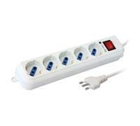 Adattatore/connettore - Elettrico - Multipresa 5 Posti Italiana Bipasso / Sch...