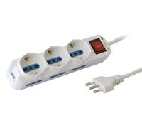 Adattatore/connettore - Elettrico - Multipresa 6 Posti Italiana Bipasso / 3 S...