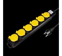 Adattatore/connettore - Elettrico - Multipresa 6 Posti Schuko Per Esterno