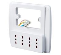 Adattatore/connettore - Elettrico - Multipresa Da Parete 4 Posti Presa Italia...