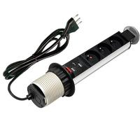 Adattatore/connettore - Elettrico - Multipresa Da Scrivania 3 Vie Pop-up A Sc...