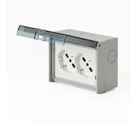 Adattatore/connettore - Elettrico - Multipresa Universale Ip55 Con Doppia Pre...