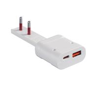 Adattatore/connettore - Elettrico - Spina Italiana Ultrapiatta Usb Tipo A E U...