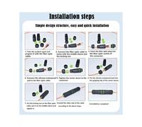 Adattatore Connettore Ignifugo per Fibra Ottica SC Dual Core Impermeabile IP68 Che Estende La Lunghezza del Cavo In Fibra Ottica