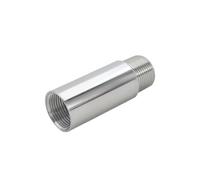 Adattatore connettore per tubo di prolunga con filettatura maschio x femmina da 1/8", 3/8", 1/2", 3/4", 1", maschio x femmina, lunghezza 150 mm