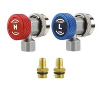 adattatore connettore rapido r134a 1/4" sae alta e bassa pressione