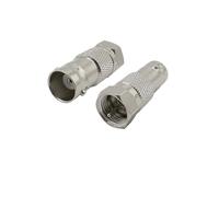 Adattatore convertitore connettore coassiale RF da 2/5 pezzi tipo F maschio a BNC femmina for antenna radio(5Pcs)