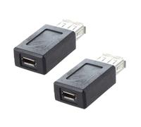 Adattatore convertitore da 3X USB 2.0 tipo A femmina a Micro-USB B femmina nero