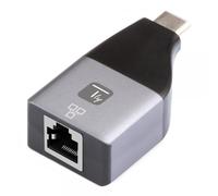 Techly Adattatore Convertitore 363487 da USB-C a RJ45 Ethernet Gigabit 1000Mbps Nero/Argento