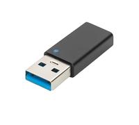 USB Type-C adapter, type A to C M/F, 3A, 5GB, 3.0 Version, bl