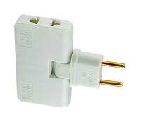 Adattatore convertitore di spina UE 3 in 1, mini adattatore di prolunga per presa girevole a 180 gradi, standard UE