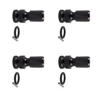 Adattatore convertitore per presa femmina esagonale da 1/2 "a 1/4" per accessori per chiavi elettriche, adattatore per utensili elettrici per riparazioni automobilistiche, 4 pezzi