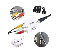 Adattatore convertitore RCA-HDMI avanzato, connettore micro USB, compatibilità universale, rivestimento in nylon intrecciato di alta qualità per le