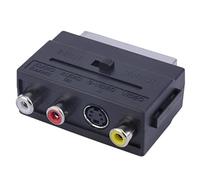 Adattatore convertitore scart da 21 pin a 3 RCA, adattatore da scart RGB a RCA composito S-Video AV TV Audio