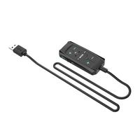 Adattatore convertitore uditivo USB con suono surround 7.1 per cuffie da gioco per PC, suono in linea e controllo silenzioso