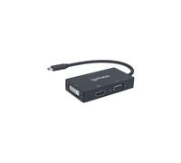 Adattatore convertitore USB-C 3.1 a HDMI/Dvi/Vga Mutiport 152983