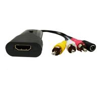 Adattatore Convertitore Video Av Rca Per Tv 1080P Nero